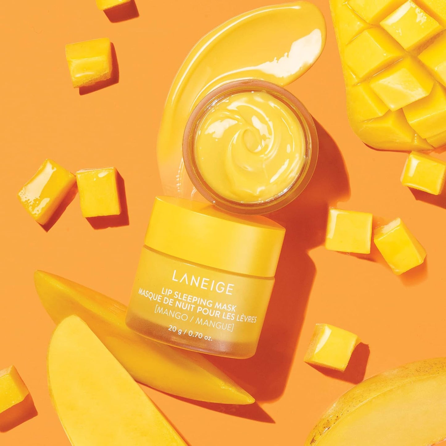 LANEIGE Lip Sleeping Mask: Nourish, Hydrate, Vitamin C, Murumuru & Shea Butter, Antioxidants, Flaky, Dry Lips Royalty’s Flame