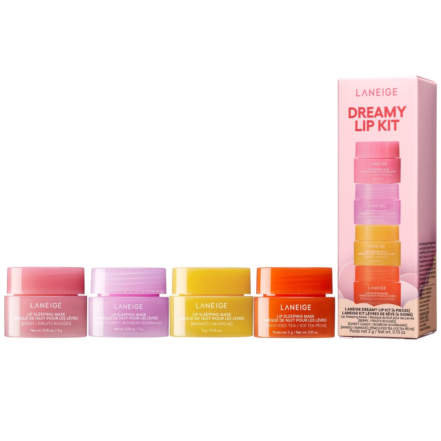LANEIGE Lip Sleeping Mask: Nourish, Hydrate, Vitamin C, Murumuru & Shea Butter, Antioxidants, Flaky, Dry Lips Royalty’s Flame