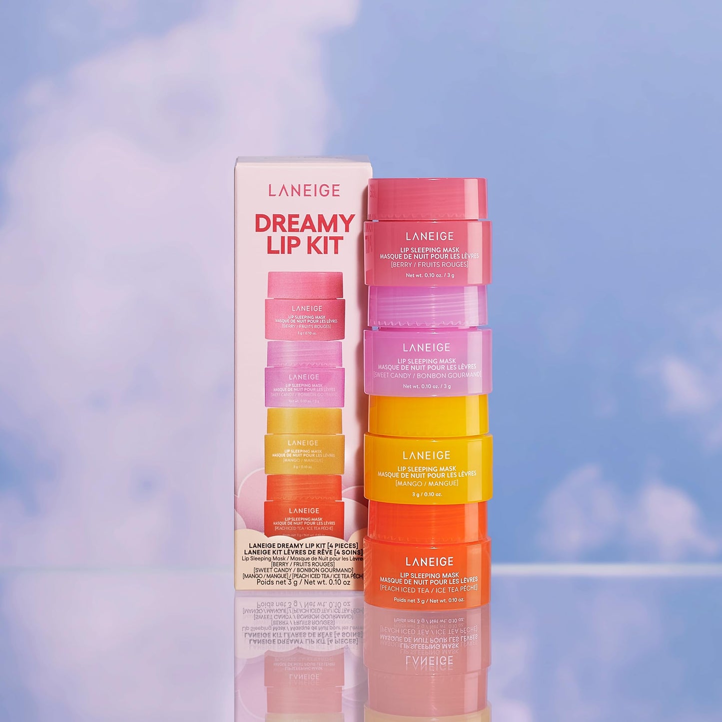 LANEIGE Lip Sleeping Mask: Nourish, Hydrate, Vitamin C, Murumuru & Shea Butter, Antioxidants, Flaky, Dry Lips Royalty’s Flame