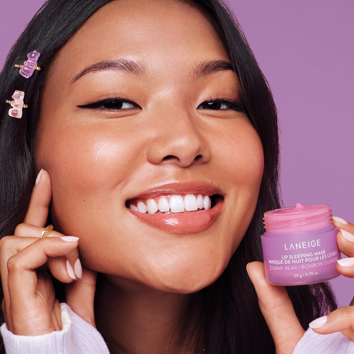 LANEIGE Lip Sleeping Mask: Nourish, Hydrate, Vitamin C, Murumuru & Shea Butter, Antioxidants, Flaky, Dry Lips Royalty’s Flame