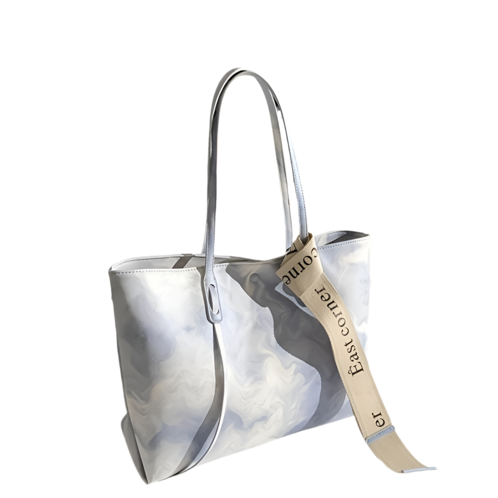 RF Genuine Leather Commuter Tote Bag New Niche Design Large Bag