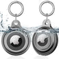4 Pack Airtag Keychain for Apple Air Tag Holder IPX8 Waterproof Military-Grade Drop Shockproof Protective Cover Case Scratch Resistant for Pets, Dog, Keys, Cat, Luggage Royalty’s Flame