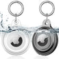 4 Pack Airtag Keychain for Apple Air Tag Holder IPX8 Waterproof Military-Grade Drop Shockproof Protective Cover Case Scratch Resistant for Pets, Dog, Keys, Cat, Luggage Royalty’s Flame