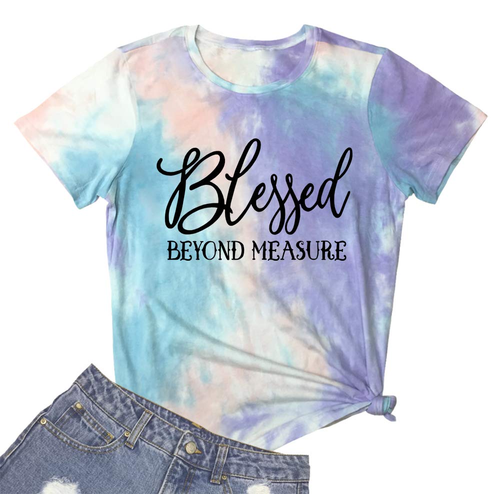 LOOKFACE Women Blessed Beyong Measure Gprahic Funny Cute T Shirts(Gift Ideas) Royalty’s Flame