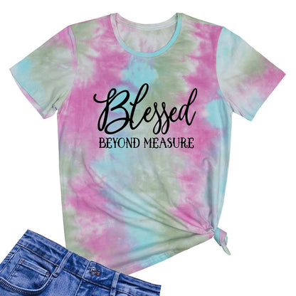 LOOKFACE Women Blessed Beyong Measure Gprahic Funny Cute T Shirts(Gift Ideas) Royalty’s Flame