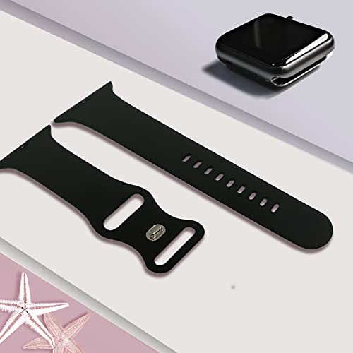 8 Pack Bands Compatible with Apple Watch Band 38mm 40mm 41mm 42mm 44mm 45mm 49mm for Women Men, Breathable Soft Silicone Sport Strap for iWatch Series Ultra 9 8 7 6 5 4 3 2 1 SE Royalty’s Flame