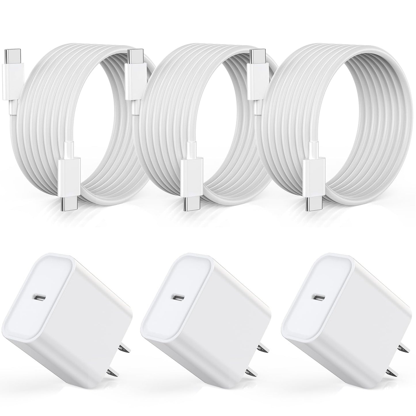 Fast Charger for iPhone 15, 3Pack USB C iPad Charger PD Fast Charger Block 6FT Long USB C to Type C iPhone 15 Charging Cable Cord for iPhone 15/15 Pro/15 Pro Max,iPad Pro 12.9/11inch, iPad Air 5th/4th Royalty’s Flame