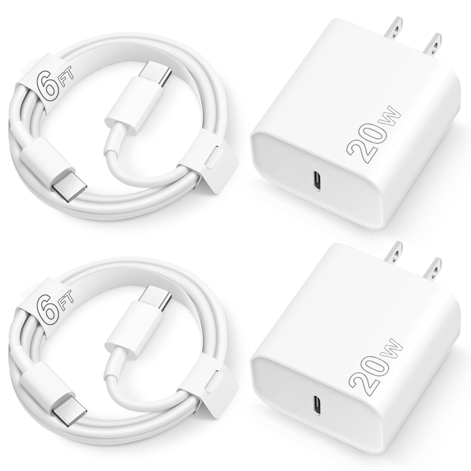 iPhone 15 Charger Fast Charging Type C Charger USB C Charger Block iPad Pro Charger with 2 Pack 6FT Cable for iPhone 15/15 Plus/15 Pro/15 Pro Max/iPad Pro/Mini/Air/Air4/AirPods/Samsung Royalty’s Flame
