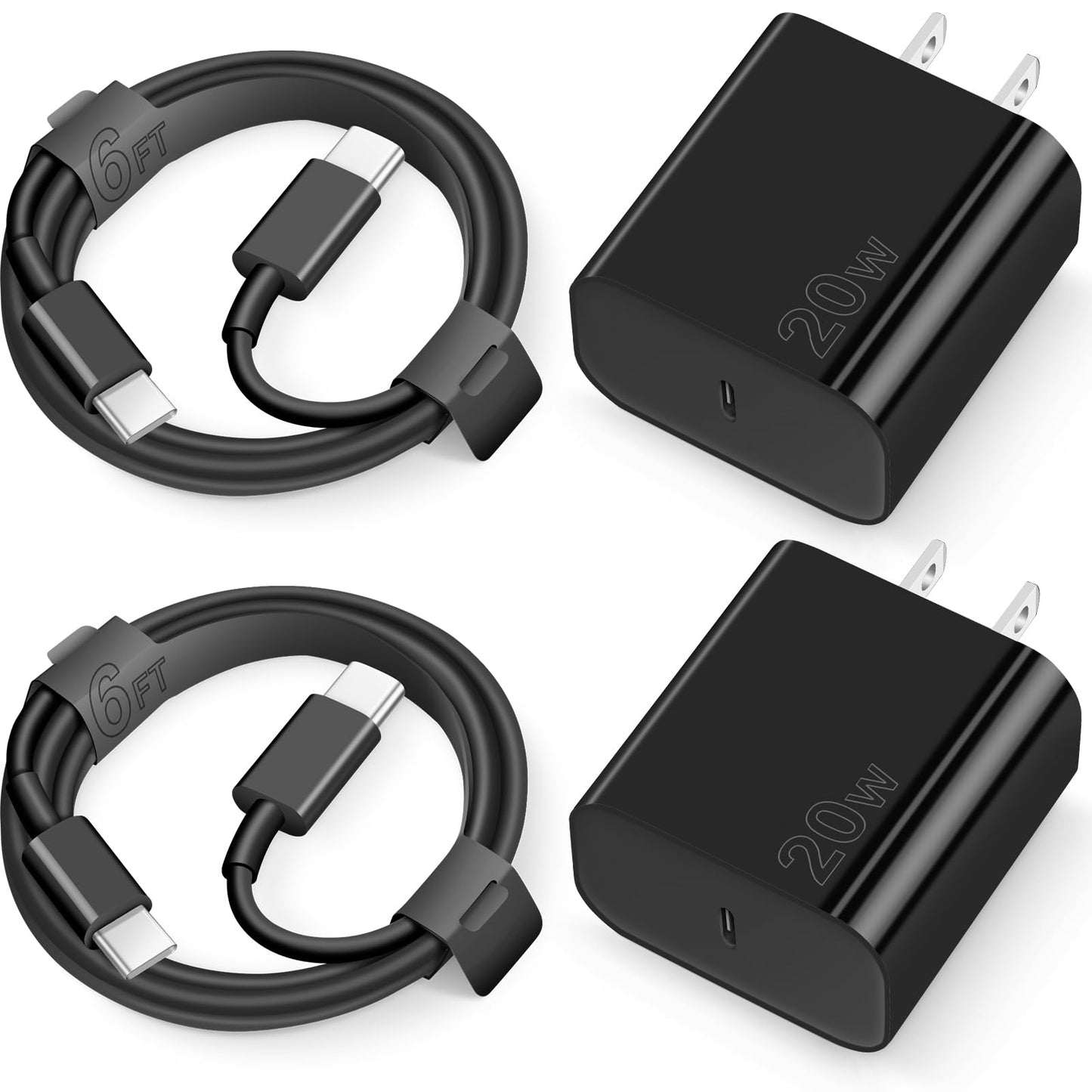 iPhone 15 Charger Fast Charging Type C Charger USB C Charger Block iPad Pro Charger with 2 Pack 6FT Cable for iPhone 15/15 Plus/15 Pro/15 Pro Max/iPad Pro/Mini/Air/Air4/AirPods/Samsung Royalty’s Flame