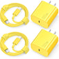 iPhone 15 Charger Fast Charging Type C Charger USB C Charger Block iPad Pro Charger with 2 Pack 6FT Cable for iPhone 15/15 Plus/15 Pro/15 Pro Max/iPad Pro/Mini/Air/Air4/AirPods/Samsung Royalty’s Flame