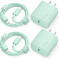 iPhone 15 Charger Fast Charging Type C Charger USB C Charger Block iPad Pro Charger with 2 Pack 6FT Cable for iPhone 15/15 Plus/15 Pro/15 Pro Max/iPad Pro/Mini/Air/Air4/AirPods/Samsung Royalty’s Flame