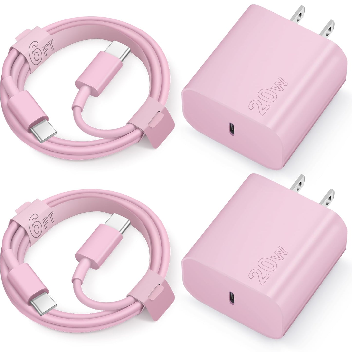 iPhone 15 Charger Fast Charging Type C Charger USB C Charger Block iPad Pro Charger with 2 Pack 6FT Cable for iPhone 15/15 Plus/15 Pro/15 Pro Max/iPad Pro/Mini/Air/Air4/AirPods/Samsung Royalty’s Flame