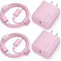 iPhone 15 Charger Fast Charging Type C Charger USB C Charger Block iPad Pro Charger with 2 Pack 6FT Cable for iPhone 15/15 Plus/15 Pro/15 Pro Max/iPad Pro/Mini/Air/Air4/AirPods/Samsung Royalty’s Flame