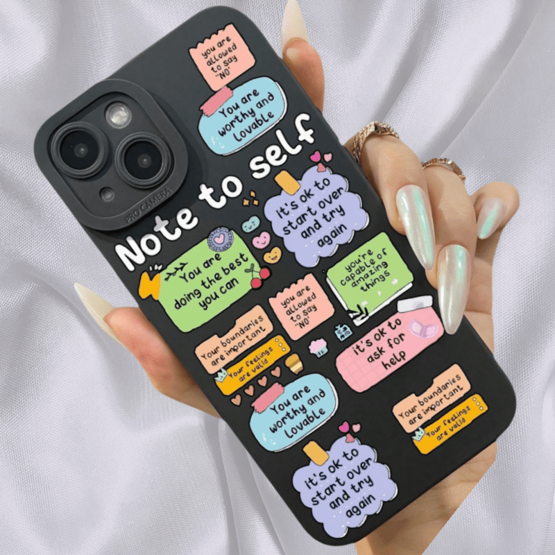 Lot of 5 Note to Self  iPhone Case Protection  Encouragement